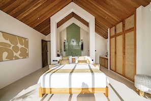 Vila superluxo, vista para a piscina | Roupas de cama de algodão egípcio, roupas de cama premium