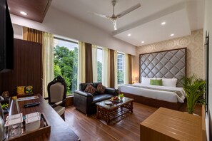 Premium bedding, individually furnished, desk, laptop workspace