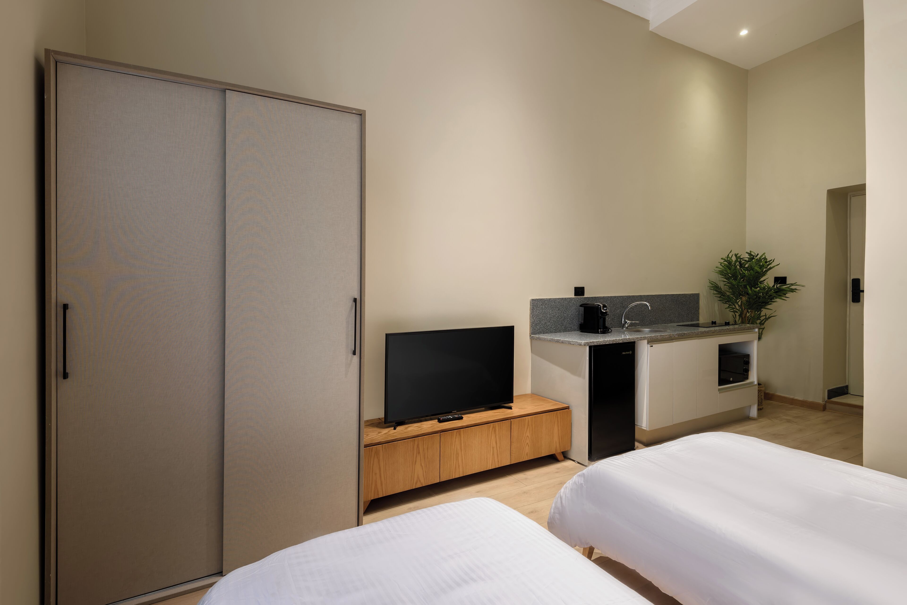 Deluxe-Doppelzimmer | Schreibtisch, Bettwäsche