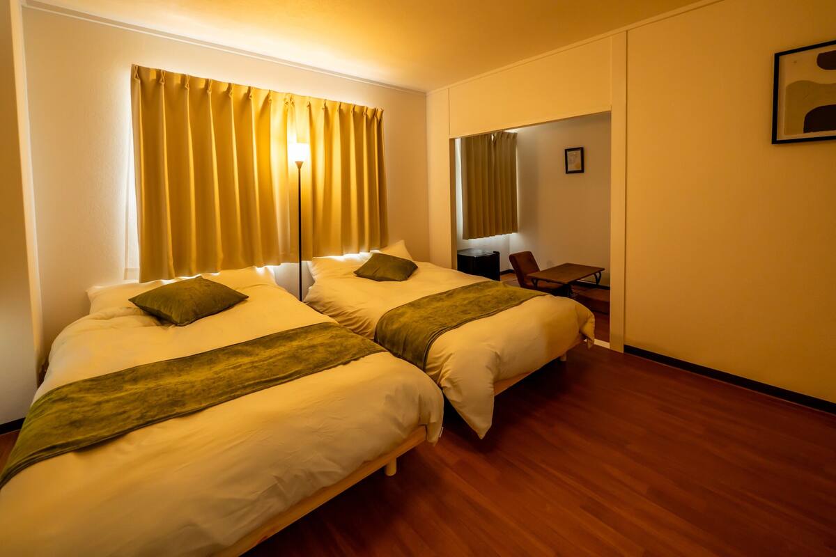 Blackout drapes, iron/ironing board, WiFi (free)