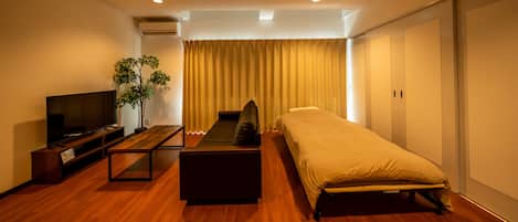 Blackout curtains, iron/ironing board, free WiFi