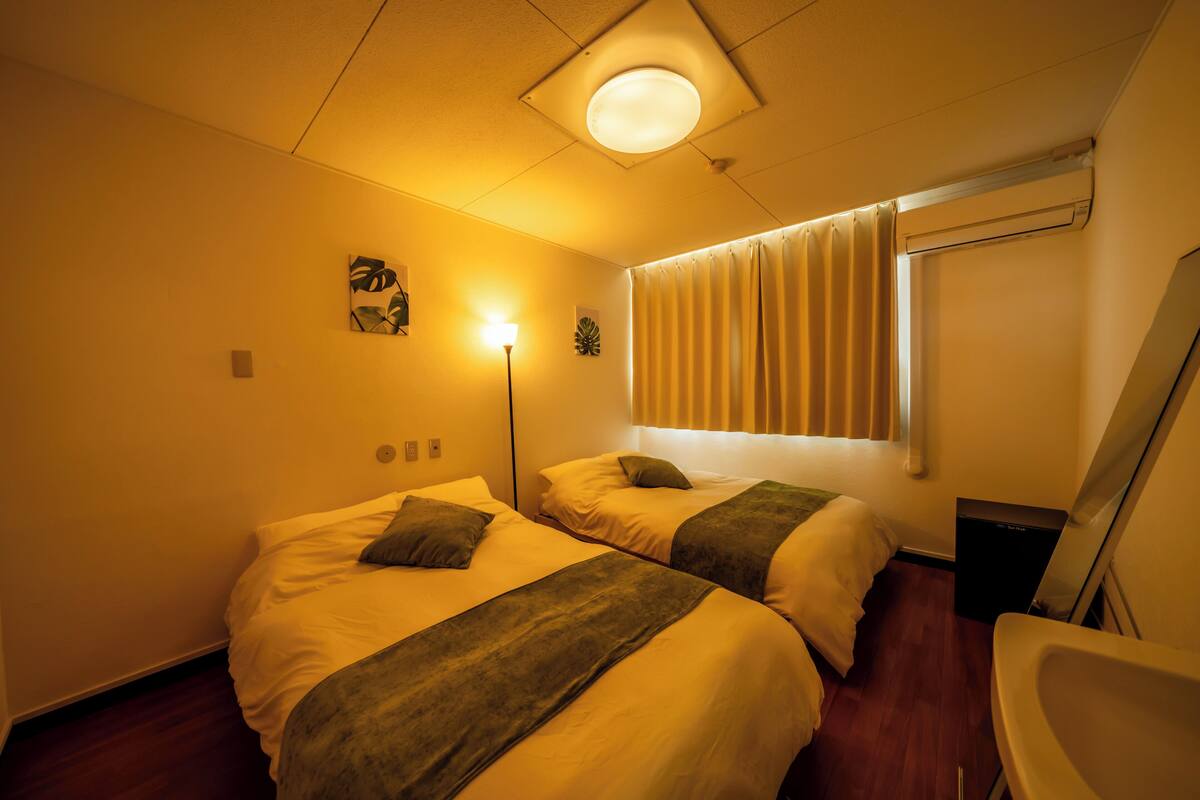 Blackout drapes, iron/ironing board, WiFi (free)