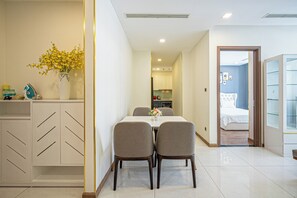 Basic Apartment, 2 Bedrooms, City View | Desk, free WiFi