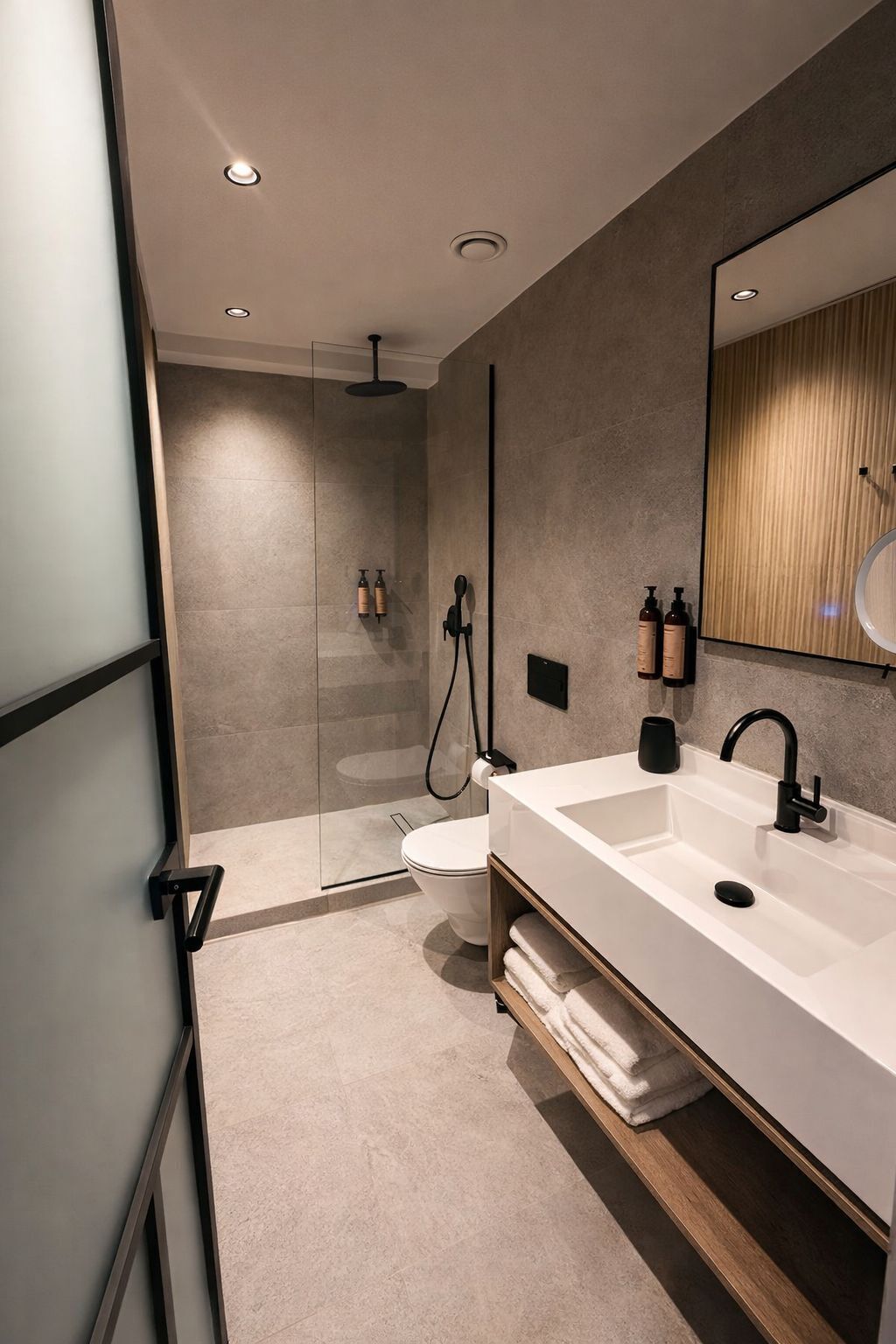 Cozy Room with Balcony | Bathroom | Shower, eco-friendly toiletries, hair dryer, slippers
