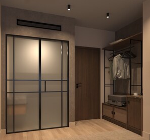 Double Room with Street View | In-room safe, blackout drapes, soundproofing, iron/ironing board