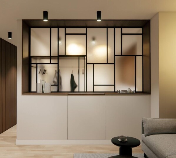 Two-Bedroom Apartment with Street View | Living area - ACROPOLIS GRID ATHENS (Athens)