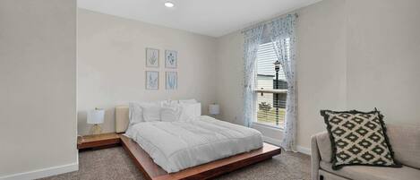 2 chambres, fer et planche à repasser, Wi-Fi, draps fournis