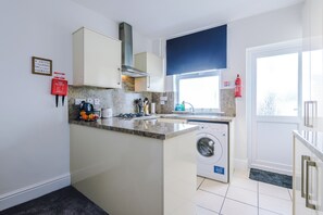 House, Patio | Private kitchen