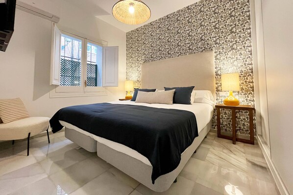 Apartment (1 Bedroom) | 1 bedroom, iron/ironing board, free WiFi, bed sheets