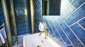 Shower, hair dryer