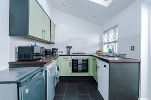 House, Patio | Private kitchen