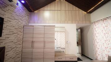 Premium Villa, 2 Bedrooms, Balcony, Pool View | Egyptian cotton sheets, premium bedding, in-room safe, blackout curtains