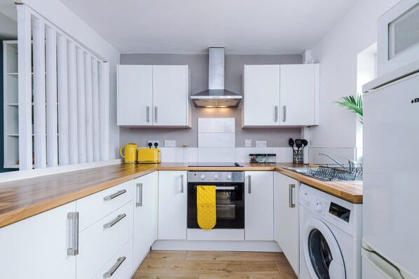 House, Patio | Private kitchen