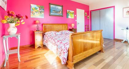 Gästezimmer "Océane et Framboise" mit Meerblick – Zimmer Océane