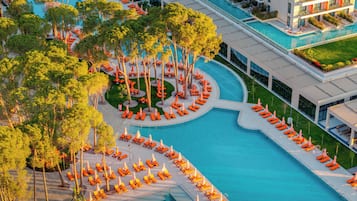 Indoor pool, seasonal outdoor pool