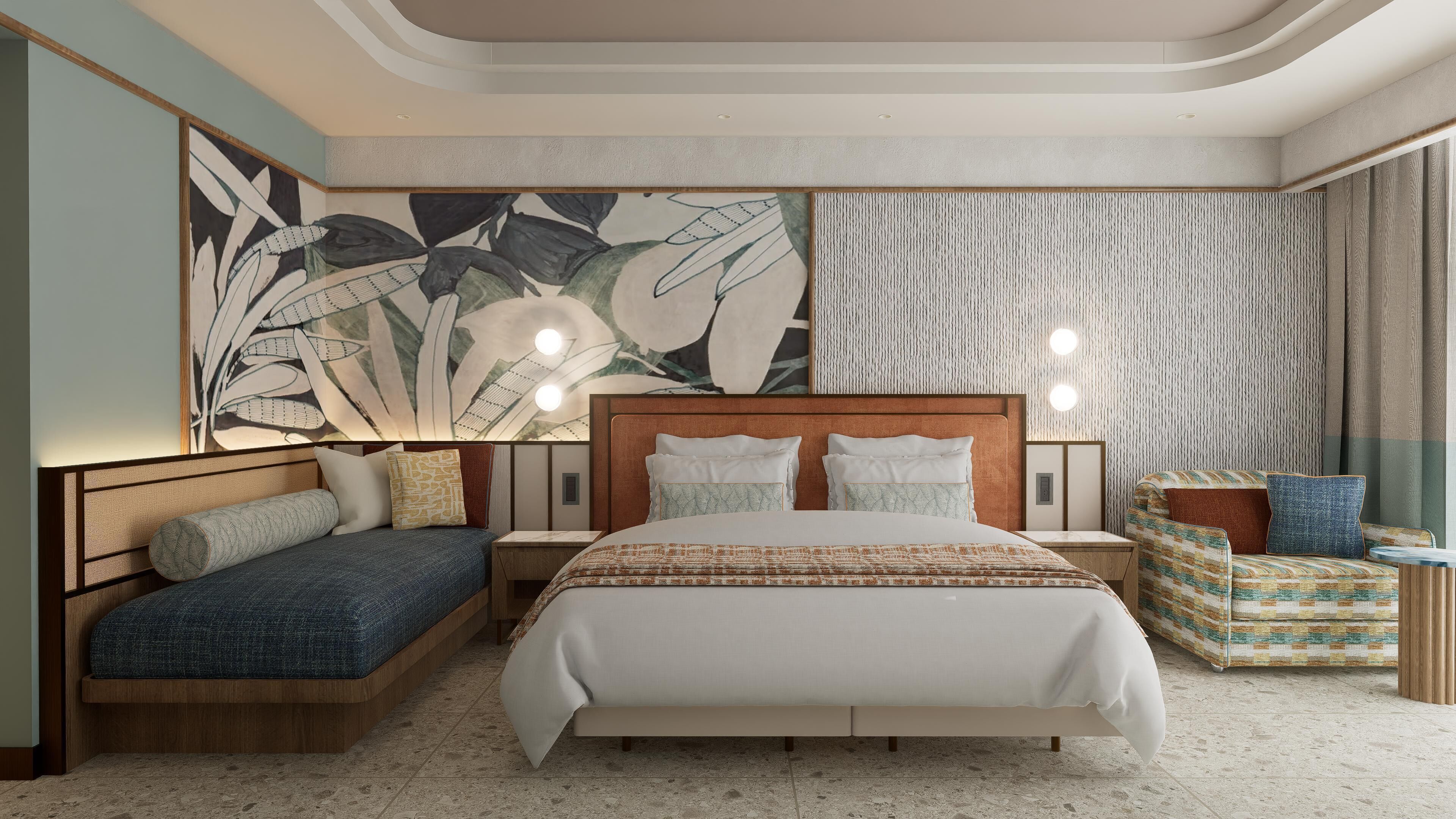 Premium bedding, free minibar, in-room safe, soundproofing