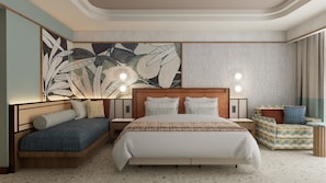 Deluxe Room Garden View | Roupas de cama premium, frigobar (abastecido com itens grátis)