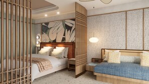 Seprai premium, minibar gratis, brankas, dan kedap suara