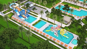 Indoor pool, seasonal outdoor pool