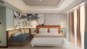 Peralatan tempat tidur premium, bar mini percuma, peti besi dalam bilik 