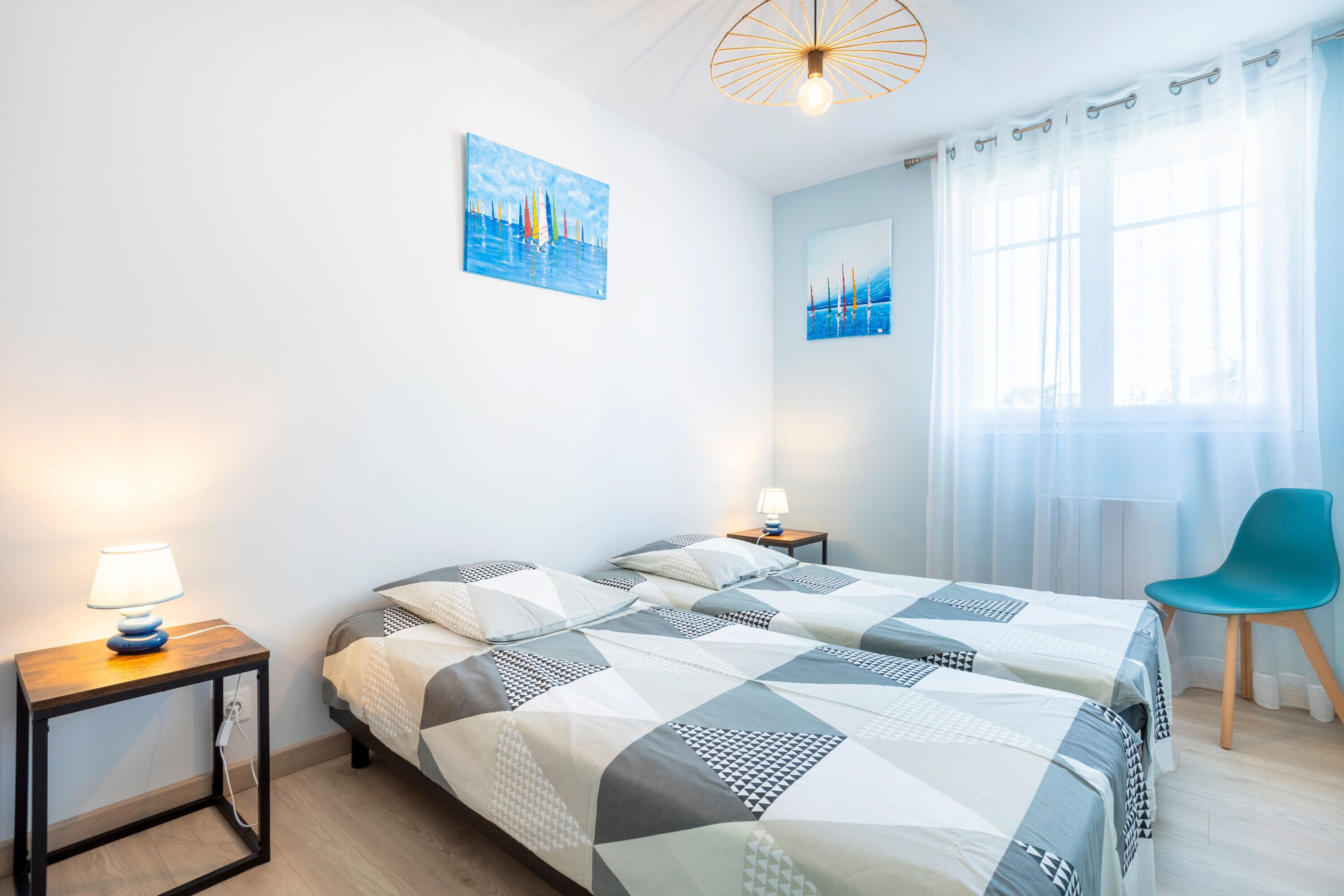 2 chambres, fer et planche à repasser, Wi-Fi