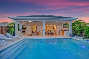 A heated pool