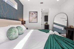 5 dormitorios, tabla de planchar con plancha, wifi y ropa de cama