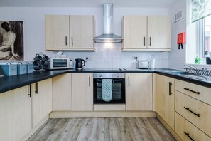 House, Patio | Private kitchen