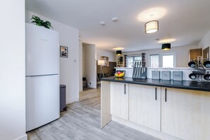 House, Patio | Private kitchen