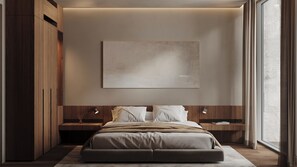 In-room safe, desk, laptop workspace, blackout drapes