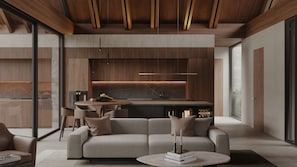 Luxury Villa, 2 Bedrooms, Garden View | Living area