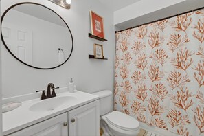 Towels, soap, toilet paper