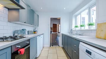 House, Patio | Private kitchen