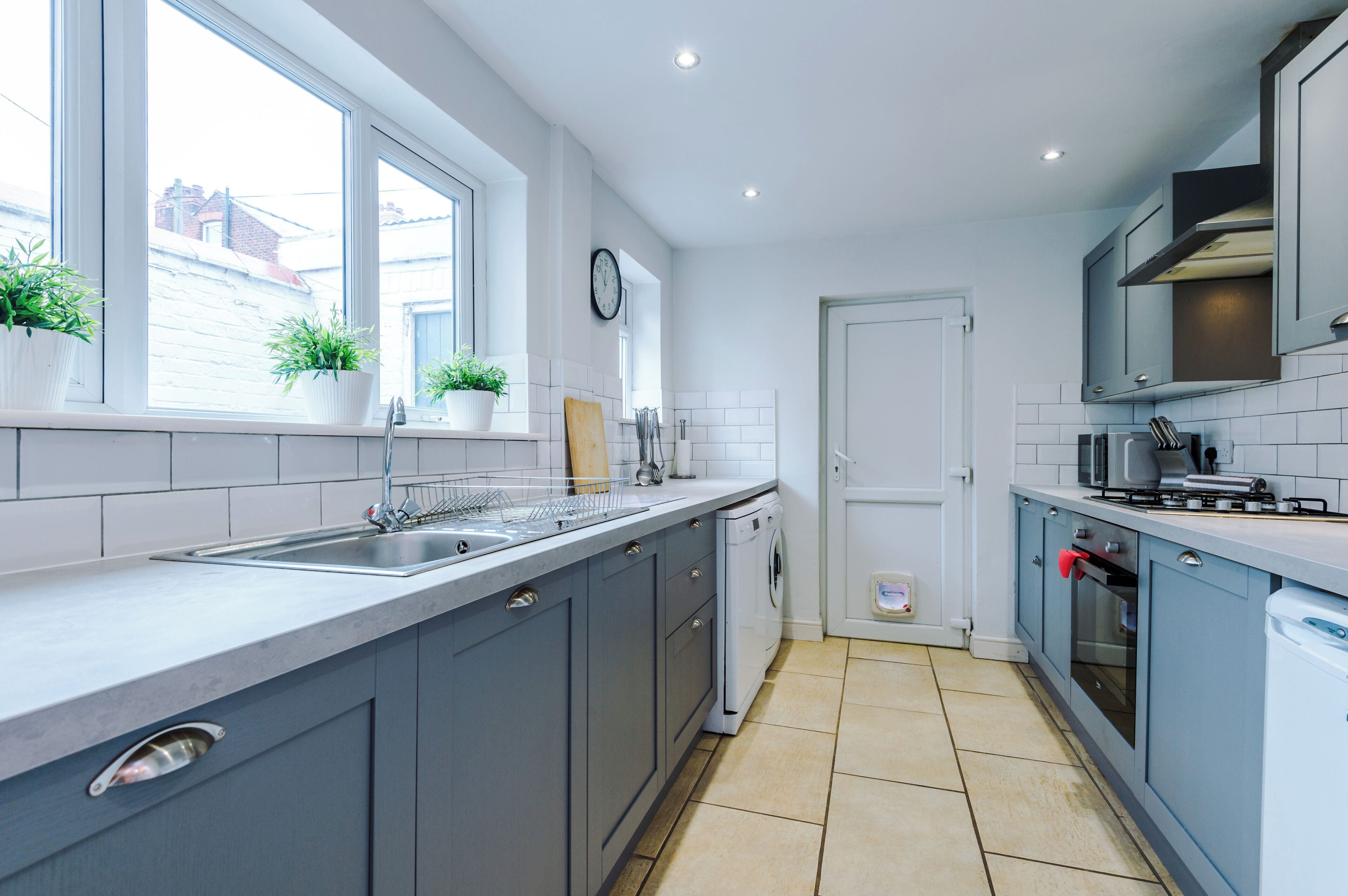 House, Patio | Private kitchen