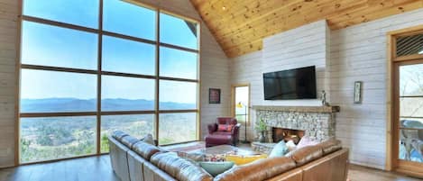 TV, fireplace, offices