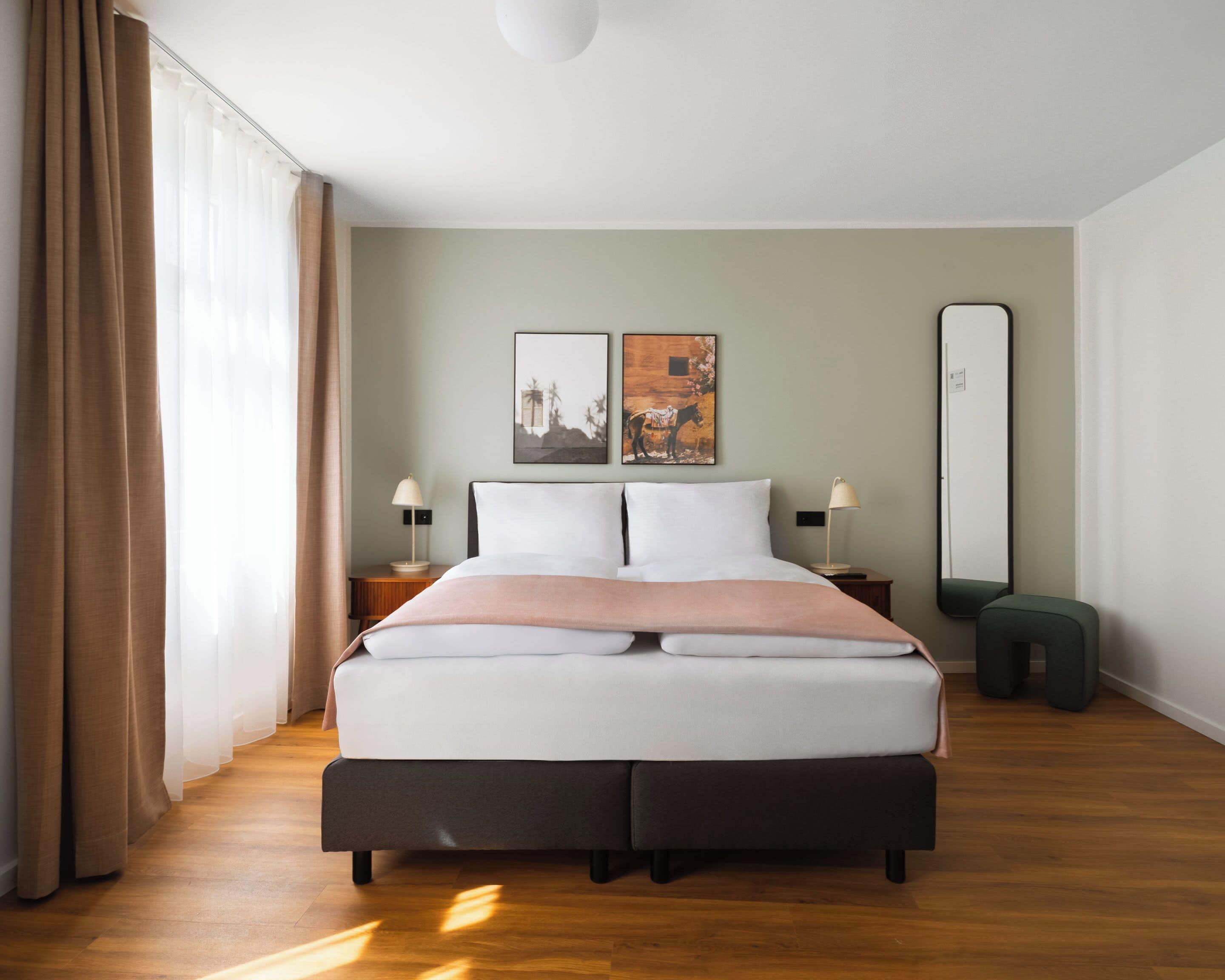 Suite | Individually decorated, individually furnished, desk, laptop workspace