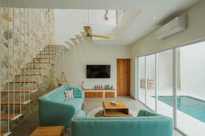 Villa, 3 Bedrooms, Private Pool | Living area | Flat-screen TV - Villa Of Dreams Canggu Bali (Canggu)