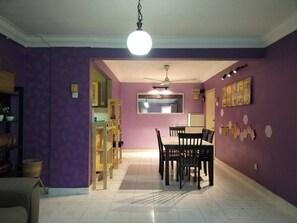 Appartement, 3 chambres, vue sur le jardin | Salle à manger