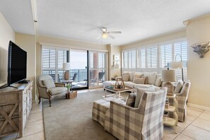 Condo, Multiple Beds (Seachase 1405W) | Living area - Seachase 1405w (Orange Beach)