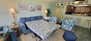 Condo, Multiple Beds, Patio, Garden View (Saida Royale 9018) | Living area | 42-inch flat-screen TV with digital channels