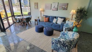 Condo, Multiple Beds, Patio, Garden View (Saida Royale 9018) | Living area | 42-inch flat-screen TV with digital channels