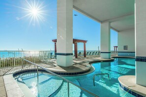 Indoor pool, a heated pool - 🌊Gulf Views-5 Pools+Hot Tub-Majestic Towers 2-1809🌊 (Panama City Beach)