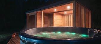 Nice home in Laczno with sauna