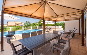 Outdoor dining - Stunning home in Sa Torre with private swimming pool, can be inside or outside (Sa Torre)