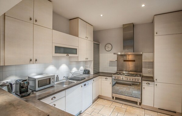 Fridge, oven, stovetop, dishwasher