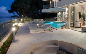 A heated pool