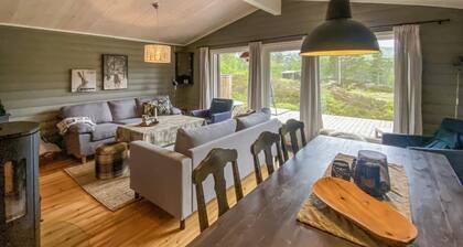 Nice home in åseral with house a mountain view