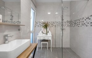 Shower, hair dryer