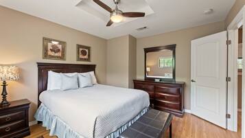 2 bedrooms, individually decorated, individually furnished, bed sheets