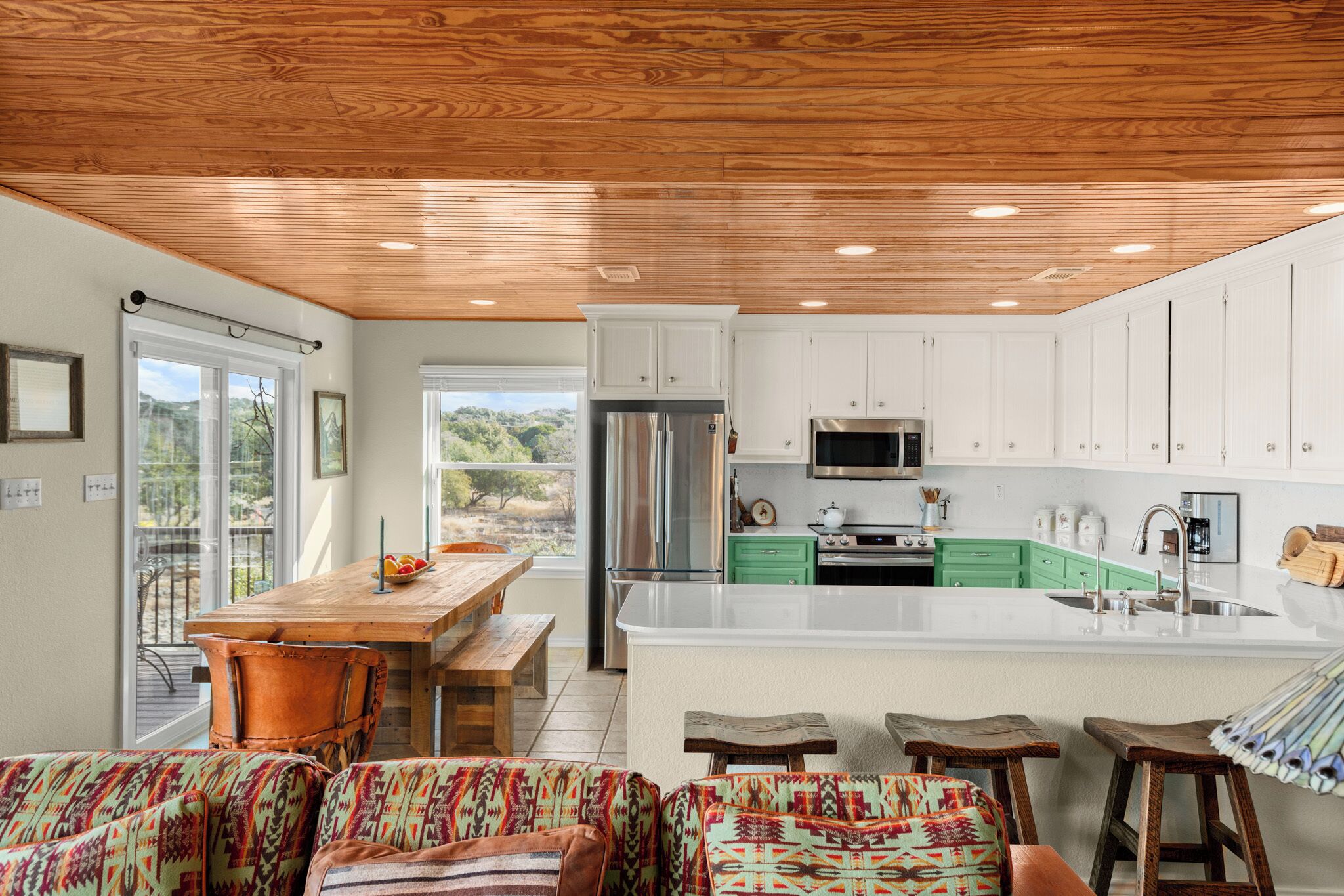 Ferienhaus, Mehrere Betten, Terrasse (8) | Eigene Küche | Kühlschrank, Mikrowelle, Ofen, Herdplatte